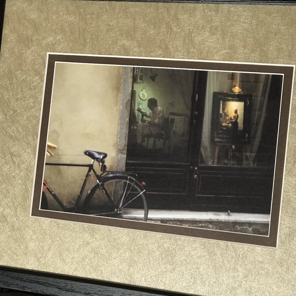 Framed Art Show Placement Pic Italian Storefront